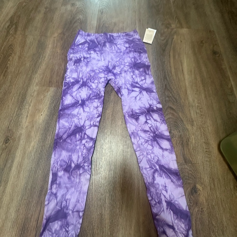 Spiritual Gangster Purple Tie-Dye Leggings